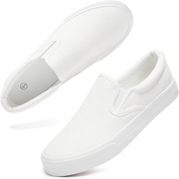 Shoes - Women's Slip on Shoes Canvas Sneakers Loafers Non Slip Shoes Low Top Casual Shoe